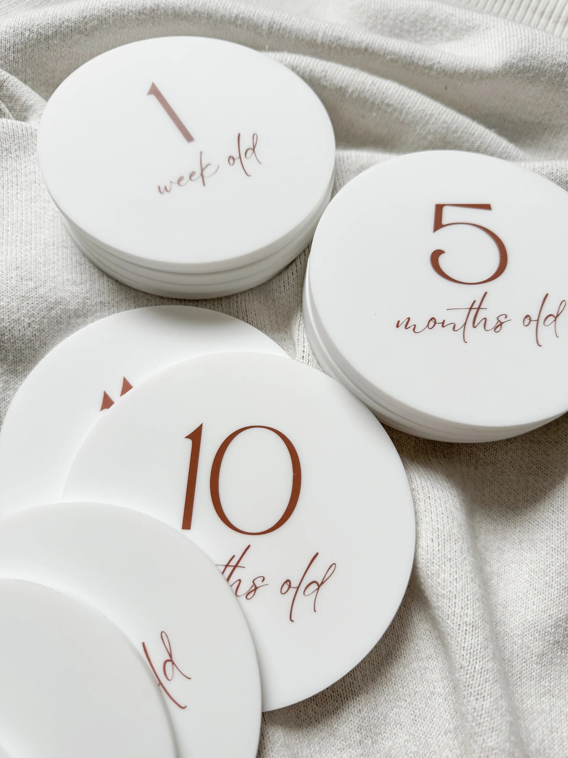 Ivory Silicone Milestone Set
