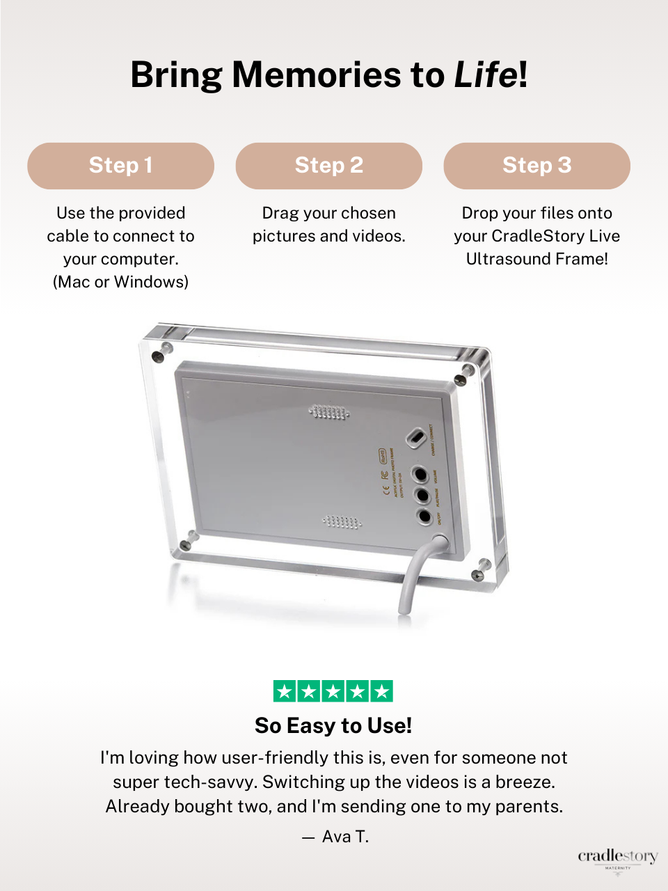 CradleStory Live Ultrasound Frame™